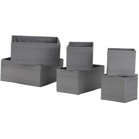 تصویر نظم دهنده ایکیا مدل SKUBB ست 6 عددی IKEA SKUBB Box, set of 6