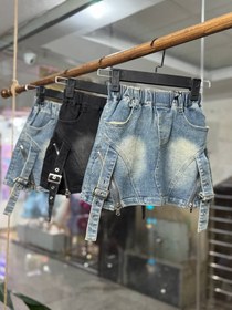 تصویر دامن جین کارگو 