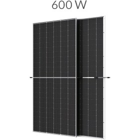 تصویر پنل خورشیدی 600 وات مونو کریستال بای فیشیال برند Trina Solar Solar Panel 600W Mono BIFACIAL Trina Solar