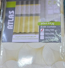 تصویر پرده حمام سایز 180×180 