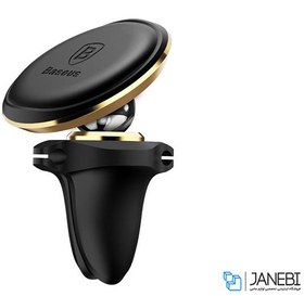 تصویر پایه نگهدارنده گوشی موبایل بیسوس مدل SUGX-A01 Baseus Magnetic Air Vent Car Mount Holder with Cable Clip SUGX-A01