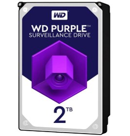 تصویر هارد دیسک اینترنال وسترن دیجیتال سری بنفش ظرفیت 2 ترابایت (اصل) Western Digital Purple Internal Hard Drive 2TB