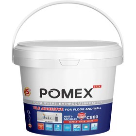 تصویر چسب کاشی خمیری پومکس ۵ کیلویی Pomex ceramic tile paste glue