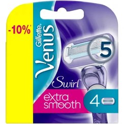 تصویر تیغ یدک زنانه ونوس مدل Swirl Extra Smooth بسته 4 عدد 