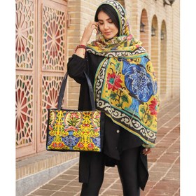 تصویر ست کیف و شال زنانه بهار کد 18 Bahar Women Bag and Shawl Set Code 18