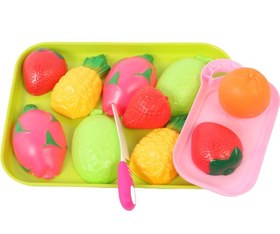تصویر ست میوه برشی 9 تکه اسباب بازی 