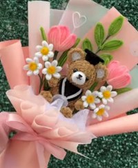 تصویر دسته گل خاطره انگیز ولنتاین 