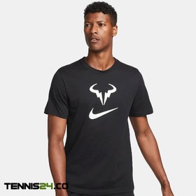 تصویر تی شرت تنیس مردانه نایک کورت NikeCourt Dri-FIT Rafa - مشکی 