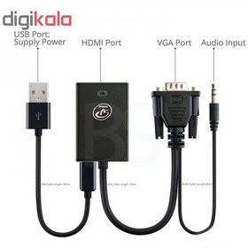 تصویر مبدل VGA به HDMI ایکس پی پروداکت مدل T906 