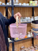 تصویر سبد فلزی ikea - مربع صورتی 