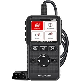 تصویر دستگاه دیاگ خودرو OBD II / EOBD + CAN مدل YA200 مارک KINGBOLEN 