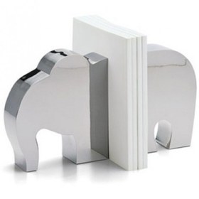 تصویر نگه دارنده کتاب فلزی فیلیپی ا Elephant bookends Elephant bookends