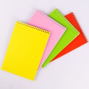 تصویر دفترچه یادداشت سیمی ۵۰ برگ رنگی کد ۱۴۳۷ 