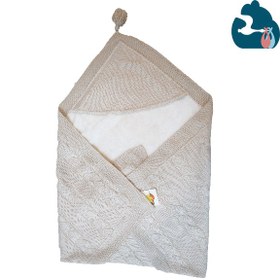 تصویر پتوی بافت خز دار کلاه دار برند نکو نام 