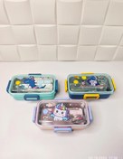 تصویر ظرف غذای کودک تک قسمتی با داخل استیل 