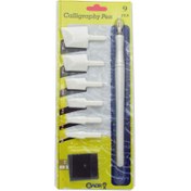 تصویر ست قلم خوشنویسی 7 نوک فلزی و پلیمری 