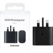 تصویر شارژر دیواری سامسونگ 25 وات Samsung 3 Pin Charger 25 Watt