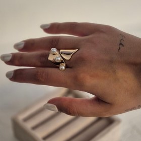 تصویر انگشتر مدل منحنی لوکس 