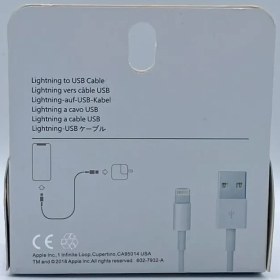 تصویر کابل شارژ آیفونی USB به لاتنینگ Lightning طول 1 متر 