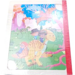 تصویر پازل چوبی دفترچه ای طرح جنگل کد WD5867 