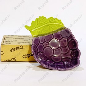تصویر ظرف پذیرایی چینی طرح میوه بنیکو مدل انگور 