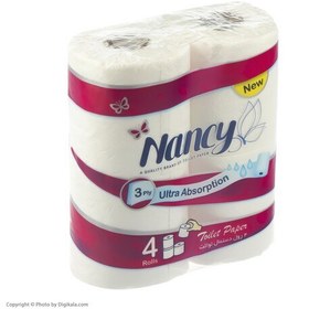 تصویر دستمال توالت نانسی بسته 4 عددی 