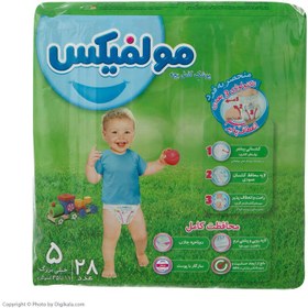 تصویر پوشک مولفیکس (Molfix) سایز 5 بسته 28 عددی پوشک کودک و نوزاد