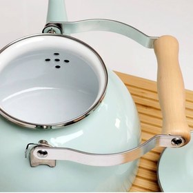 تصویر کتری لعابی مدل انگلیش هوم - کرم English home kettle