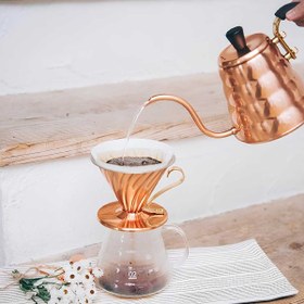 تصویر دریپر مسی V60 هاریو – سایز 02 