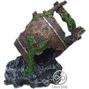 تصویر دکور آکواریوم مدل سطل شکسته 