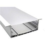 تصویر پروفیل نور خطی توکار کد HSE 131-28 رنگ بدنه سفید