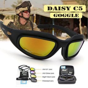 تصویر عینک دایزی تاکتیکال 4 لنز پلاریزه DAISY C5 