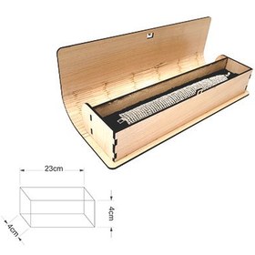 تصویر جعبه چوبی دستبند فنری کد 4013 