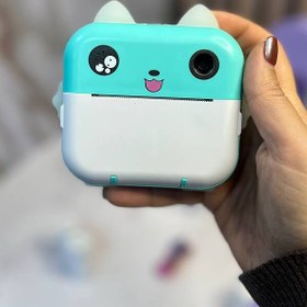 تصویر دوربین دیجیتال با چاپ فوری کودک شارژی 