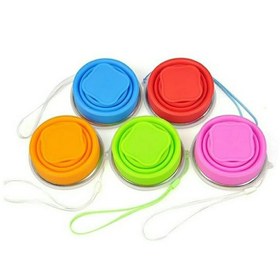 تصویر لیوان سیلیکونی نوستالژی Collapsible Silicone Cup