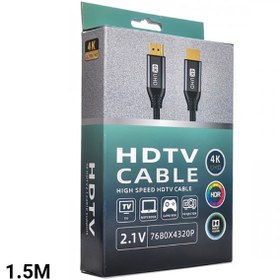 تصویر کابل HDMI طول 1.5 متری با وضوح 4K HDTY _ HDMI CABLE