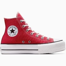 تصویر کتونی بچه گانه کانورس آلستار ساقدار قرمز Converse all star high 