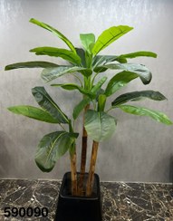 تصویر درختچه مصنوعی موز 3 تنه بزرگ 