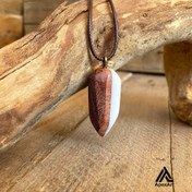 تصویر گردنبند رزینی طرح یاقوت 