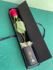 تصویر تک شاخه گل رز فلوبار 