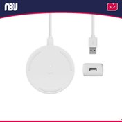 تصویر پد شارژ بی سیم 10 واتی + به همراه کابل 1.2 متری + شارژر دیواری 0.3 QC بلکین مدل WIA001vfBK Wireless Charging Pad BEKIN WIA001vfBK