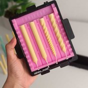 تصویر قالب 4 تایی شمع قلمی 