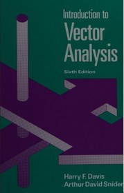 Vector Analysis Cover خرید و قیمت دانلود کتاب Introduction to vector analysis (6th Edition ...