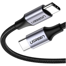 تصویر کابل USB-C به USB-C یوگرین مدل US261-50152 طول 2 متر Ugreen CD130-40858 USB-C PD+USB-A QC 30W Fast Car Charger