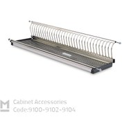 تصویر آبچکان یک طبقه استنلس استیل ملونی کد 9102 