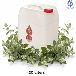 تصویر عرق فراسیون خالص گالنی 20 لیتری لباب Scientific Name: Marrubium vulgare . English Name: Horehound Distillate – Lobab – Pure Gallon 20L