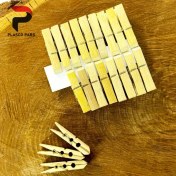 تصویر گیره لباس چوبی 20 عددی بزرگ 