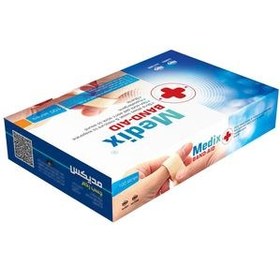 تصویر چسب زخم ضدحساسیت مدیکس بسته ۱۰۰ عددی Medix anti-allergic bandage 100 Piece