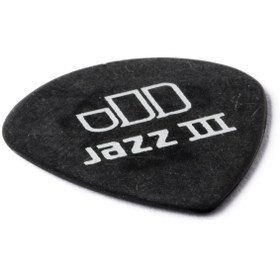 تصویر پیک گیتار Dunlop Tortex Pitch Black Jazz III Pick .50mm 