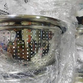 تصویر سرویس آبکش استیل ۱۱ پارچه یونیک unique fabric steel strainer service 